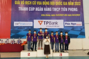Kết thúc Giải Cờ vua đồng đội Quốc gia Cúp TPBank 2022:   Thành phố Hồ Chí Minh và Hà Nội đạt thành tích vượt trội
