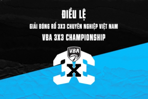 VBA thông báo điều lệ giải bóng rổ  3x3 chuyên nghiệp Việt Nam