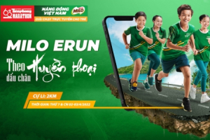Khởi động giải chạy bộ trực tuyến cho trẻ em - Milo Erun