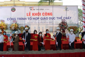 Vĩnh Phúc khởi công Tổ hợp giáo dục thể chất cho trường Tiểu học Minh Quang