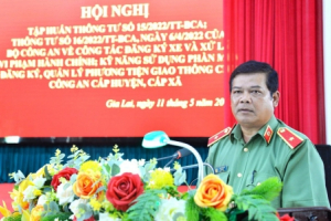 Gia Lai: 16 Công an huyện, 28 Công an xã được cấp đăng ký và biển số xe