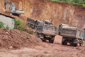 Tân Yên: Lợi dụng dự án thi công cắt tầng, chống sạt lở để khai thác trái phép tài nguyên khoáng sản