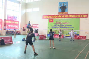 Khai mạc giải Cầu lông gia đình Đại hội Thể dục thể thao huyện Đông Anh