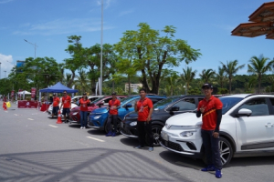 Màn đua nghẹt thở của VF e34 tại giải đua Gymkhana bằng xe điện đầu tiên