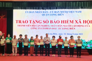 Triển khai kế hoạch hỗ trợ thêm tiền đóng BHXH cho hộ nghèo, cận nghèo tại quận Long Biên