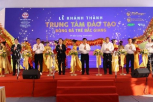 Hanoi FC khánh thành Trung tâm  đào tạo bóng đá trẻ tại tỉnh Bắc Giang 