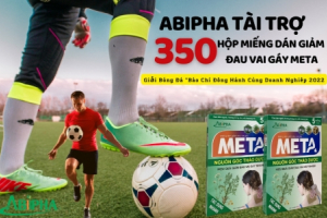Abipha tài trợ miếng dán giảm đau vai gáy Meta cho Giải bóng đá “Báo chí đồng hành cùng doanh nghiệp 2022”