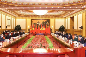 Tổng Bí thư Nguyễn Phú Trọng hội đàm với Tổng Bí thư, Chủ tịch Trung Quốc Tập Cận Bình