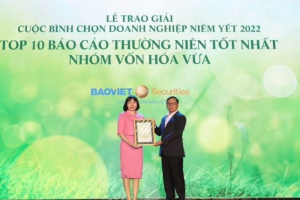 BVSC được vinh danh Top 10 Báo cáo thường niên tốt nhất 2022 