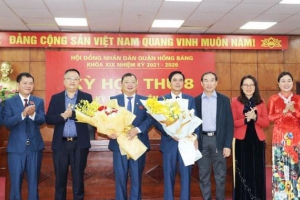 Hải Phòng: Quận Hồng Bàng kiện toàn các chức danh Chủ tịch Hội đồng Nhân dân, Ủy ban Nhân dân 