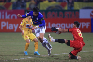 Vòng 4 Night Wolf V.League 1 - 2023: Hà Nội và Đông Á Thanh Hóa níu chân nhau ở top đầu