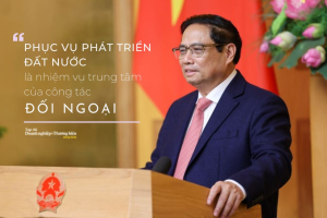 "Phục vụ phát triển đất nước là nhiệm vụ trung tâm" của công tác đối ngoại