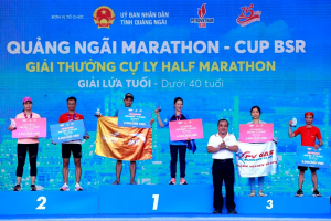 Đội tuyển PV GAS đạt thành tích cao tại Giải chạy “Quảng Ngãi Marathon - Cup BSR 2023”