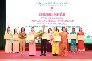 Chung khảo Giải thưởng “Nhà giáo Long Biên tâm huyết, sáng tạo” lần thứ 7