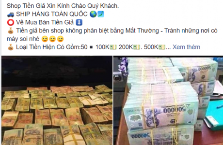 Chiêu trò bán tiền giả trên MXH: nhiều 