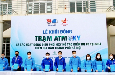 Hà Nội khởi động chương trình ATM Oxy hỗ trợ F0 điều trị tại nhà