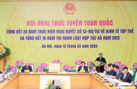 Thủ tướng chủ trì hội nghị trực tuyến toàn quốc về kinh tế tập thể, Hợp tác xã