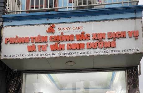 Một cháu bé bị sốc phản vệ sau khi tiêm vắc xin tại phòng khám Sunny Care