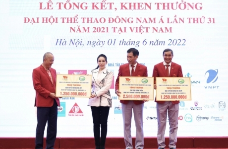 Golf Long Thành trao thưởng 5 tỷ đồng cho các VĐV có thành tích xuất sắc tại SEA Games 31