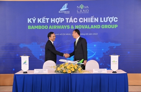 Bamboo Airways và Novaland ký kết hợp tác chiến lược gia tăng thêm tệp giá trị cho khách hàng