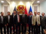Đại sứ Việt Nam tại Hoa Kỳ Phạm Quang Vinh tiếp đoàn doanh nghiệp nông nghiệp của Tổng hội NN&PTNTVN;