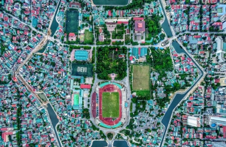 TP. Vinh tuyệt đẹp và khác lạ với góc nhìn từ trên cao