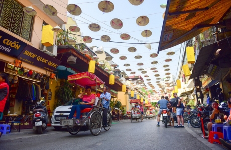 Độc đáo con đường nón lá ở Hà Nội