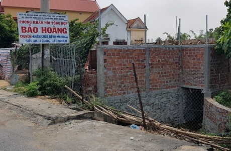 Quảng Trạch - Quảng Bình: Phòng khám Bảo Hoàng ngang nhiên xây dựng trên đất lấn chiếm