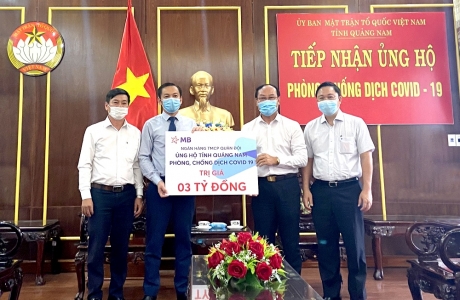 MB đồng hành cùng tỉnh Quảng Nam chống dịch Covid