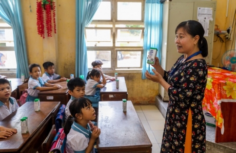 Sữa học đường giảm bớt gánh lo cho phụ huynh giữa mùa Covid
