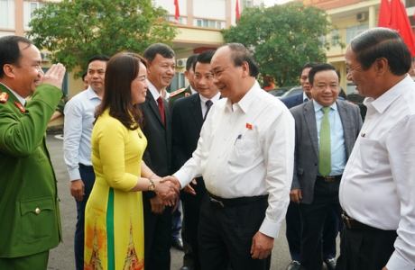 Chùm ảnh: Thủ tướng tiếp xúc cử tri TP. Hải Phòng
