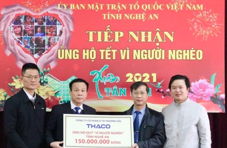 THACO tặng hơn 17 tỷ đồng lo tết cho người nghèo