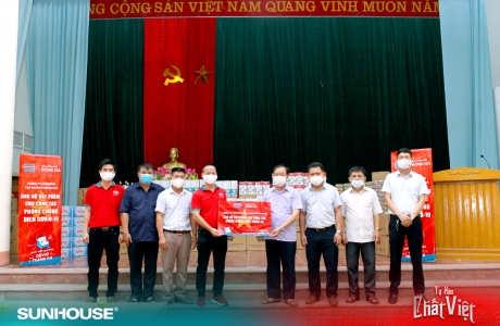 Sunhouse phối hợp cùng nhà phân phối cả nước chung tay hỗ trợ phòng, chống dịch Covid-19