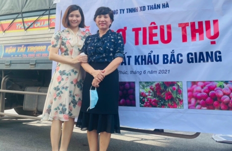 Hội Doanh nghiệp Thành phố Phúc Yên hỗ trợ mua vải thiều giúp nông dân Bắc Giang