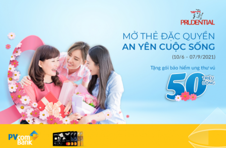 PVcomBank đẩy mạnh ưu đãi bảo hiểm cho chủ thẻ tín dụng