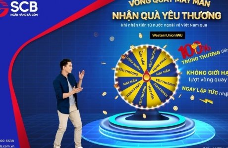 SCB triển khai chương trình “vòng quay may mắn – nhận quà yêu thương”