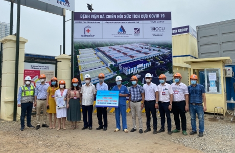 Rạng Đông tài trợ hệ thống chiếu sáng 1,8 tỷ đồng cho bệnh viện Dã chiến tại quận Hoàng Mai, Hà Nội