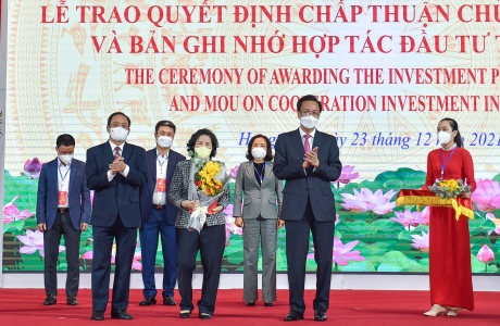 Thủ tướng Chính phủ dự lễ trao Quyết định cho các dự án trị giá 6 tỷ USD tại Hưng Yên