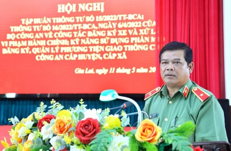 Gia Lai: 16 Công an huyện, 28 Công an xã được cấp đăng ký và biển số xe