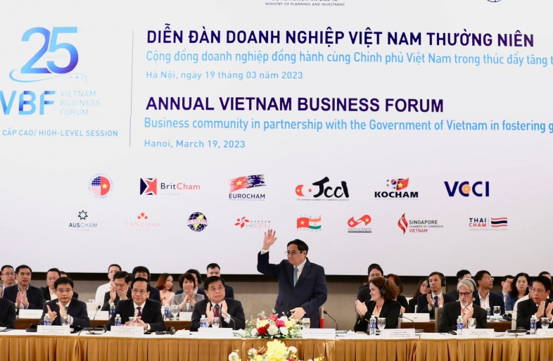 Thủ tướng Phạm Minh Chính: Chính phủ Việt Nam tiếp tục cam kết mạnh mẽ, tạo mọi điều kiện để doanh nghiệp phát triển