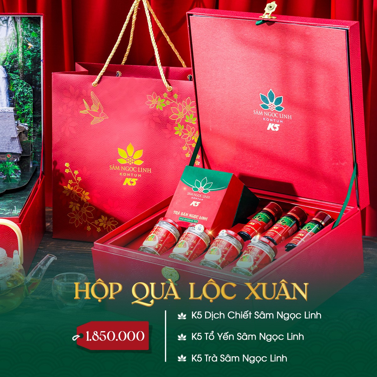 9 Hộp quà Lộc Xuân.