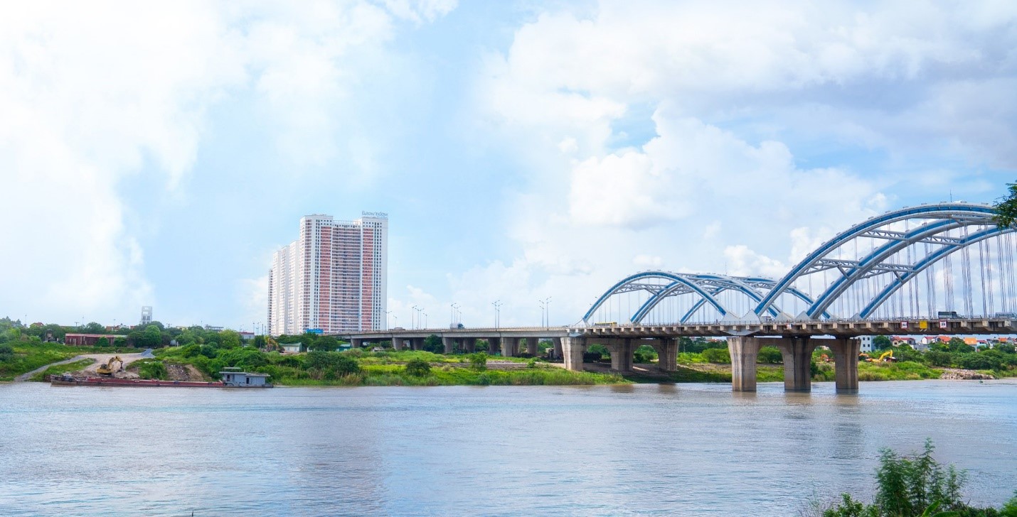Tòa Park 1, Park 2 sở hữu vị thế đắt giá “nhất cận thị, nhị cận giang, tam cận lộ”.