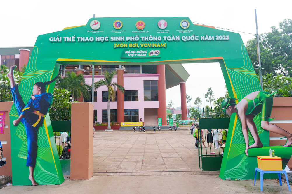 Giải thể thao học sinh phổ thông toàn quốc năm 2023 đã chính thức khởi động với bộ môn Bơi và Vovinam tại TP Cao Lãnh, tỉnh Đồng Tháp