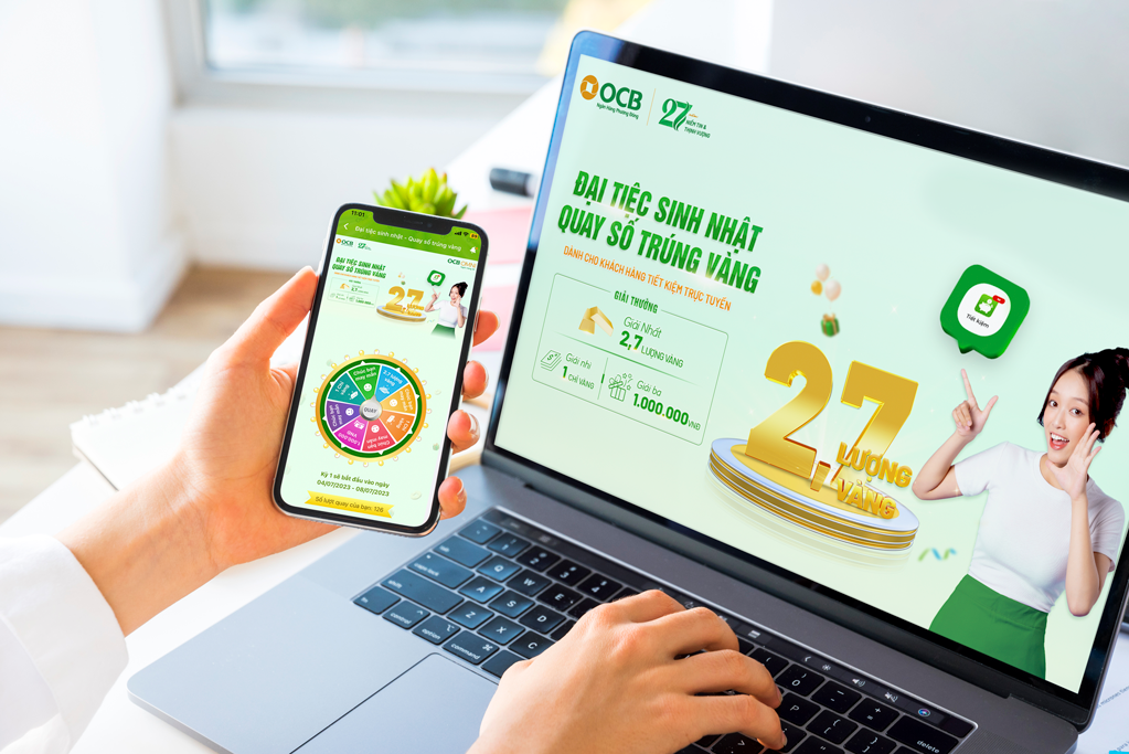 OCB tung ưu đãi cho khách hàng gửi tiết kiệm trực tuyến trên OCB OMNI.