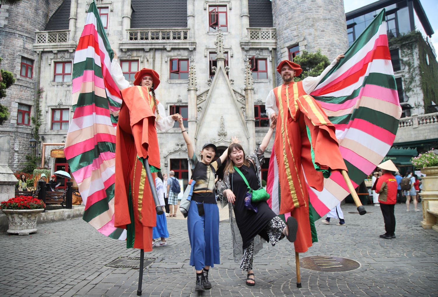 Korean tourists in Ba Na