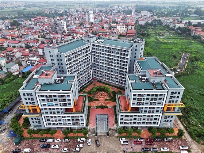 Dự án nhà ở xã hội Thăng Long Green City (huyện Đông Anh, Hà Nội). Ảnh minh họa: Tuấn Anh/TTXVN