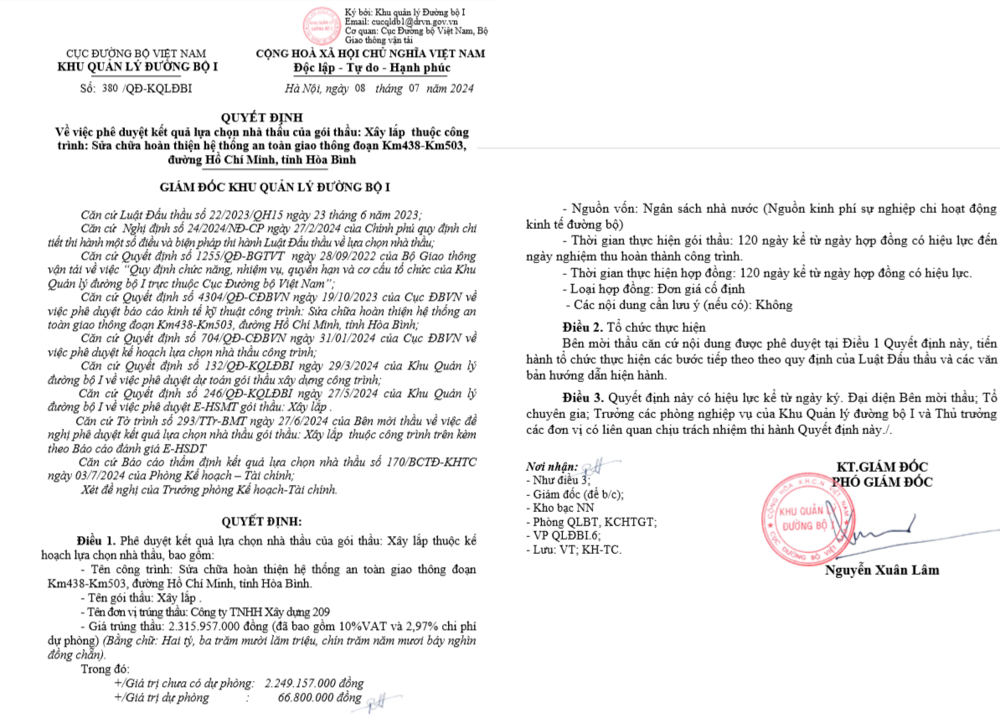 Bài 2: Công ty 209 của ông Phạm Ân Trường luôn “thắng” ở các gói thầu ngành giao thông? 4