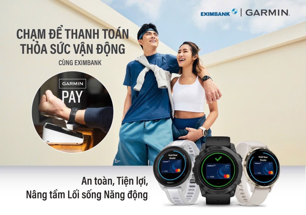 Eximbank ra mắt dịch vụ thanh toán Garmin Pay qua thẻ Eximbank Mastercard: Bước đột phá cho lối sống năng động 1