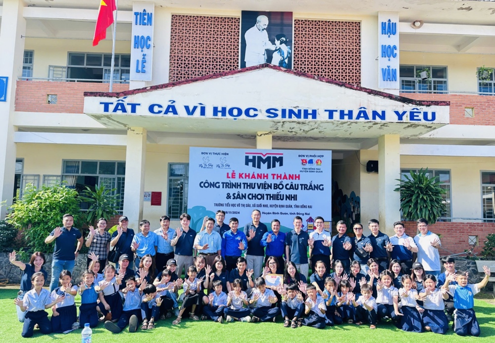 Lan tỏa nhân ái qua thư viện Bồ câu trắng và sân chơi thiếu nhi tại Trường Tiểu trang chu fun88 Võ Thị Sáu 1