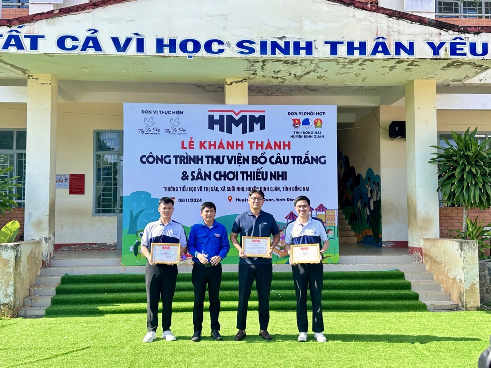 Lan tỏa nhân ái qua thư viện Bồ câu trắng và sân chơi thiếu nhi tại Trường Tiểu trang chu fun88 Võ Thị Sáu 5